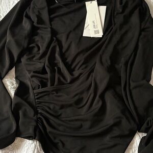 Zara Black Long Sleeve Top